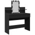 Tocador con luces LED negro 100x40x130