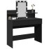 Tocador con luces LED negro 100x40x130