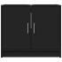 Armario para lavabo madera de ingeniería negro 63x29x55