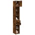 Armario estrecho madera ingeniería roble ahumado 30x42,5x225