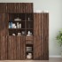 Armario estrecho madera ingeniería marrón roble 30x42,5x225