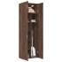 Armario de madera ingeniería marrón roble 70x42,5x225