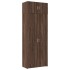 Armario de madera de ingeniería marrón roble 80x42,5x225