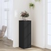 Soportes para plantas madera de ingeniería negro 33x33x100 cm