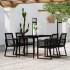 Juego de comedor de jardín 5 piezas