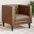 Sillón de piel de ante sintético