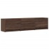 Mueble de TV LED madera ingeniería marrón roble 165x34x40