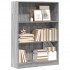 Estantería de madera de ingeniería gris Sonoma 80x24x109