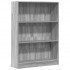 Estantería de madera de ingeniería gris Sonoma 80x24x109