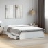 Cama con cajones madera de ingeniería blanco 140x200