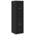 Armario botiquín madera de ingeniería negro 30x41x174,5