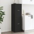 Armario botiquín madera de ingeniería negro 30x41x174,5