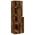 Armario botiquín madera ingeniería roble ahumado 40x41x144,5