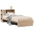 Cama con estantería sin colchón madera maciza de pino 75x190