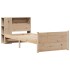 Cama con estantería sin colchón madera maciza de pino 75x190