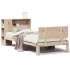 Cama con estantería sin colchón madera maciza de pino 90x200