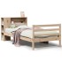 Cama con estantería sin colchón madera maciza de pino 75x190