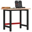 Banco de trabajo madera maciza haya rectangular 100x60x83 cm