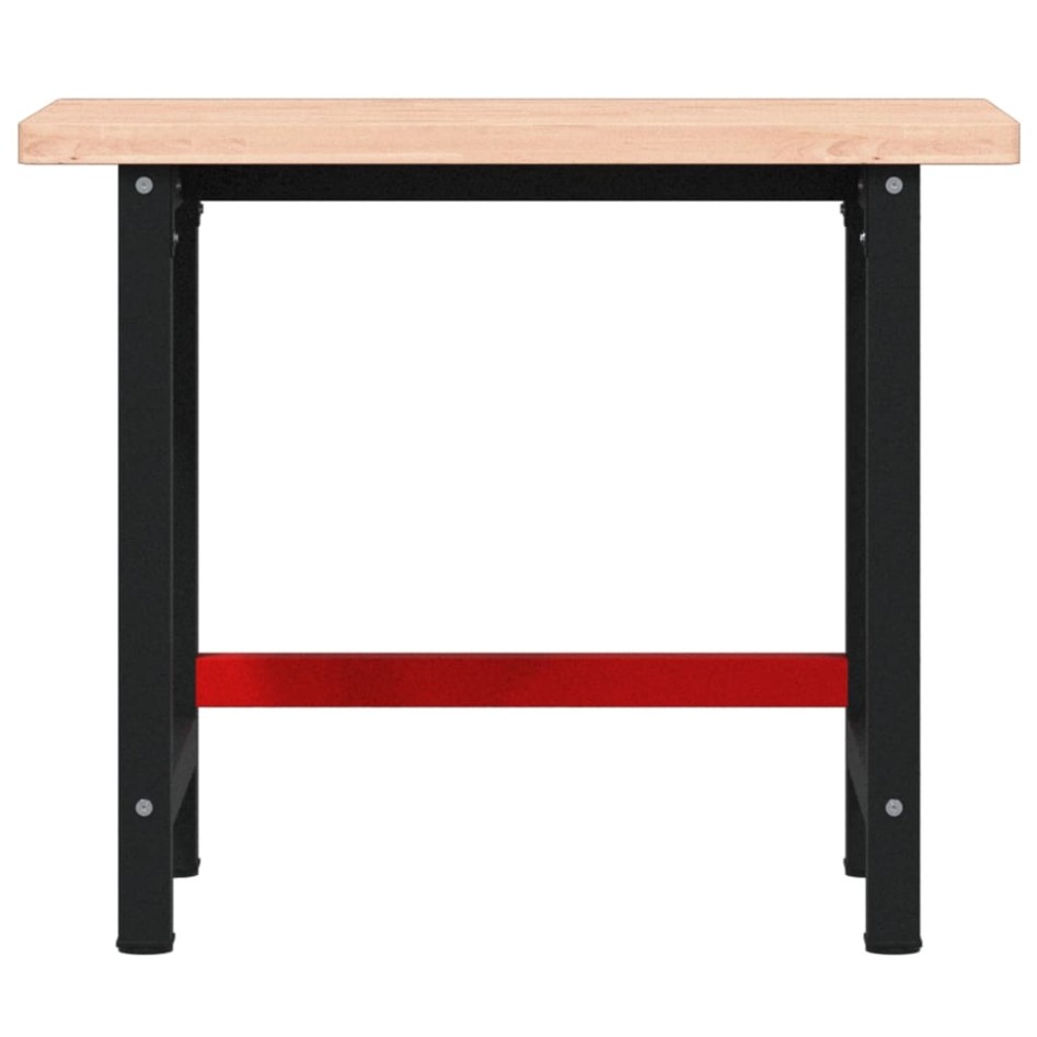 Banco de trabajo madera maciza haya rectangular 100x60x83