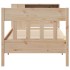 Cama con estantería sin colchón madera maciza de pino 90x200