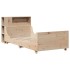 Estructura de cama sin colchón madera maciza de pino 90x200