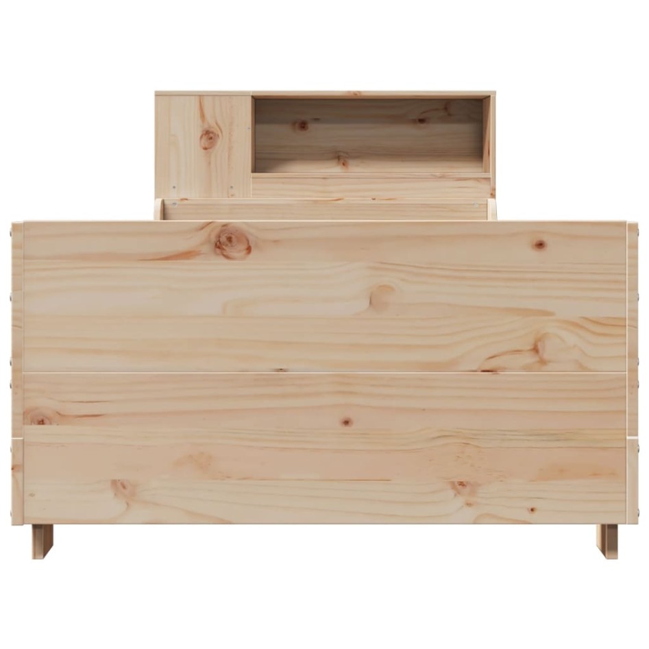 Estructura de cama sin colchón madera maciza de pino 90x200