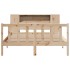 Cama con estantería sin colchón madera maciza de pino