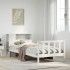 Cama con estantería sin colchón madera maciza de pino 90x190