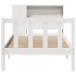 Cama con estantería sin colchón madera maciza de pino 90x190