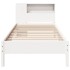 Cama con estantería sin colchón madera maciza de pino 90x190