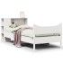 Estructura de cama sin colchón madera de pino blanca 90x200