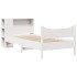 Estructura de cama sin colchón madera de pino blanca 90x200