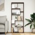 Librería divisora madera ingeniería marrón roble 67x25x161,5