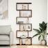 Librería divisora 6 niveles madera roble ahumado 70x24x193