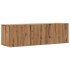 Mueble TV de pared madera ingeniería roble artisan 100x30x30