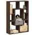 Estantería de madera de ingeniería marrón roble 63x20x90