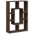 Estantería de madera de ingeniería marrón roble 63x20x90