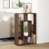 Estantería de madera de ingeniería marrón roble 63x20x90