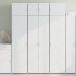 Aparador alto madera de ingeniería blanco 70x42,5x185