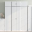 Aparador alto madera de ingeniería blanco 70x42,5x185 cm