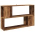 Estantería madera de ingeniería madera envejecida 100x24x63