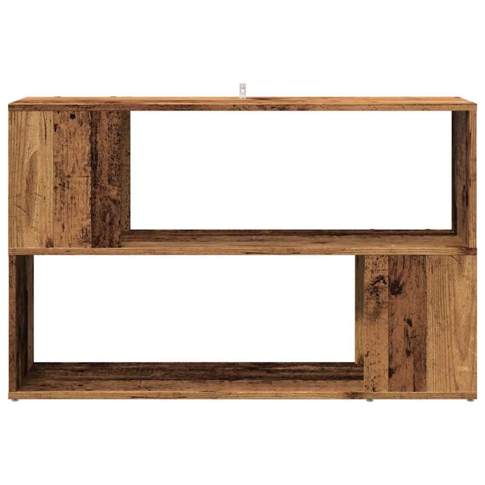 Estantería madera de ingeniería madera envejecida 100x24x63