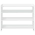 Mueble zapatero madera contrachapada blanco 80x25x62