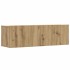 Muebles TV de pared 3 uds roble artisan 100x30x30