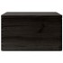 Caja de madera con tapa madera maciza de pino negra 40x30x23