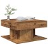Mesa de centro madera de ingeniería envejecida 55x55x30