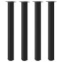 Patas para mesa de centro 4 uds acero negro 90-92