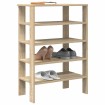 Mueble zapatero madera contrachapada roble sonoma 61x32x87,5 cm