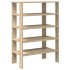 Mueble zapatero madera contrachapada roble sonoma 61x32x87,5