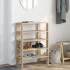 Mueble zapatero madera contrachapada roble sonoma 61x32x87,5